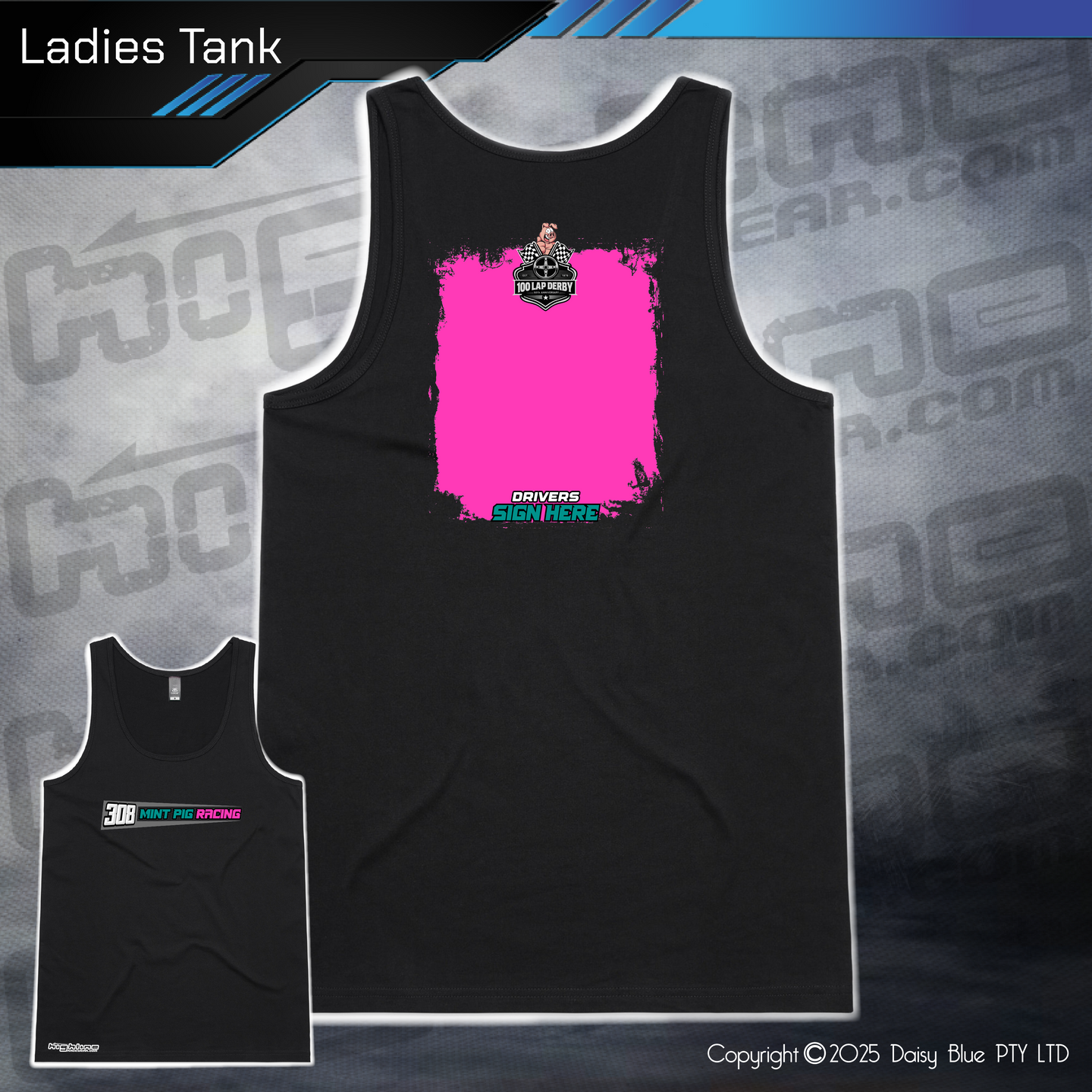 Ladies Tank - Mint Pig 100 Lapper 2025