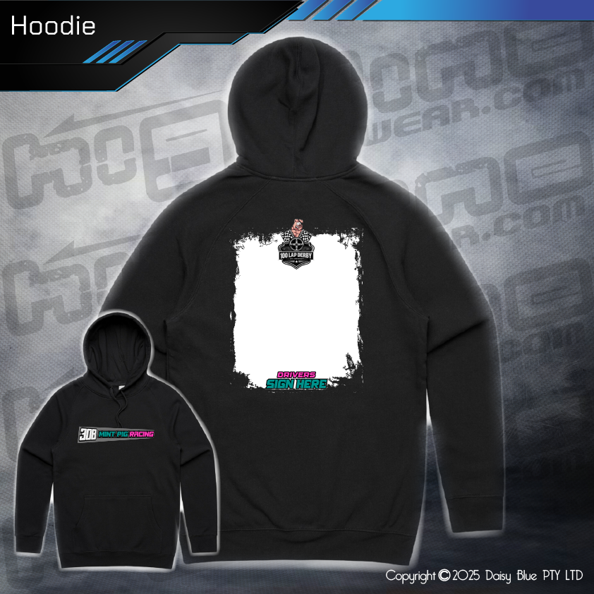 Hoodie - Mint Pig 100 Lapper 2025