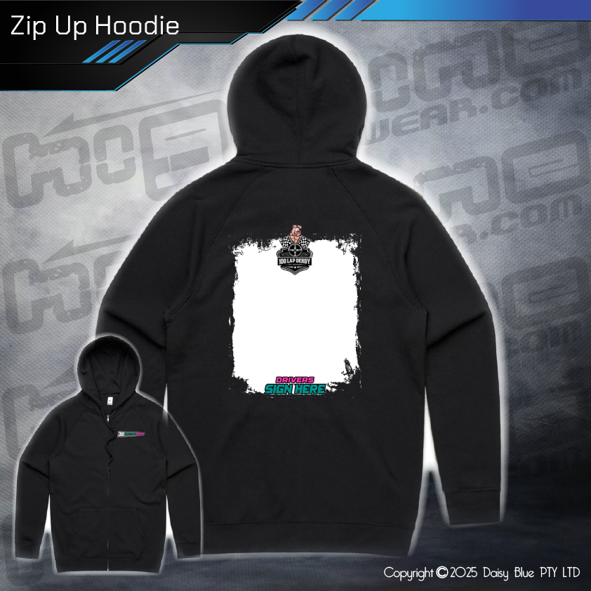 Zip Up Hoodie - Mint Pig 100 Lapper 2025