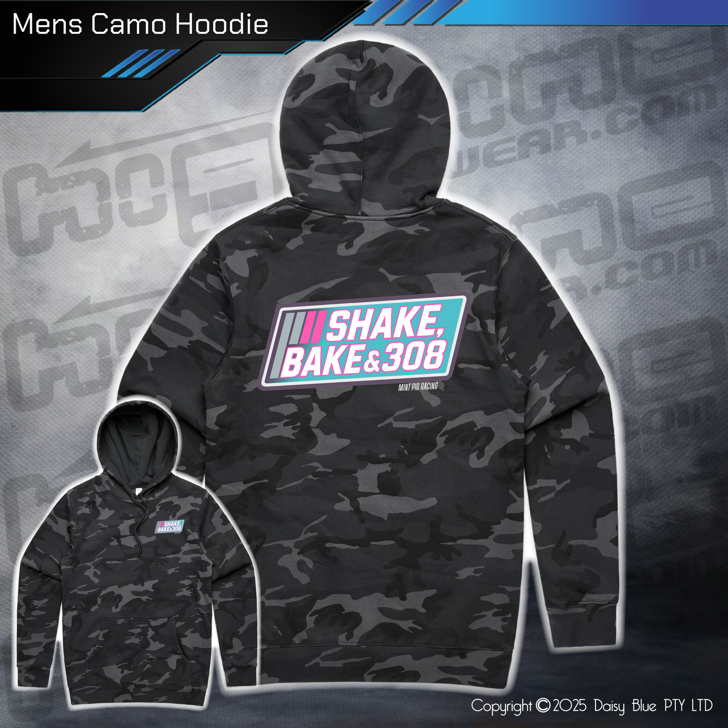 Camo Hoodie - Shake, Bake & 308