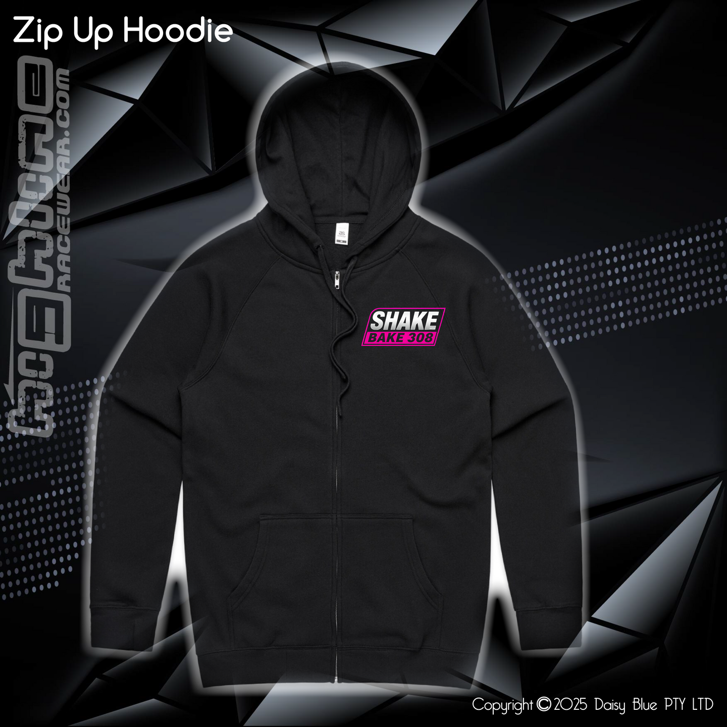 Zip Up Hoodie - Shake Bake 308 Pink