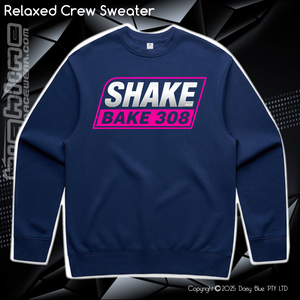Relaxed Crew Sweater - Shake, Bake & 308 Pink