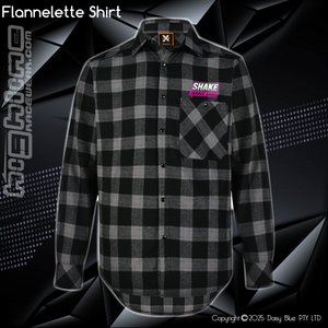Flannelette Shirt - Shake Bake 308 Pink