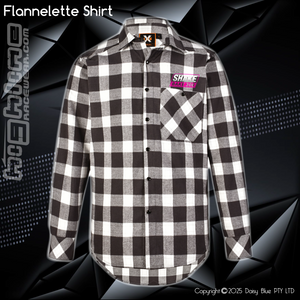 Flannelette Shirt - Shake Bake 308 Pink