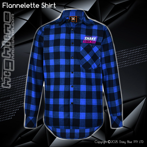Flannelette Shirt - Shake Bake 308 Pink
