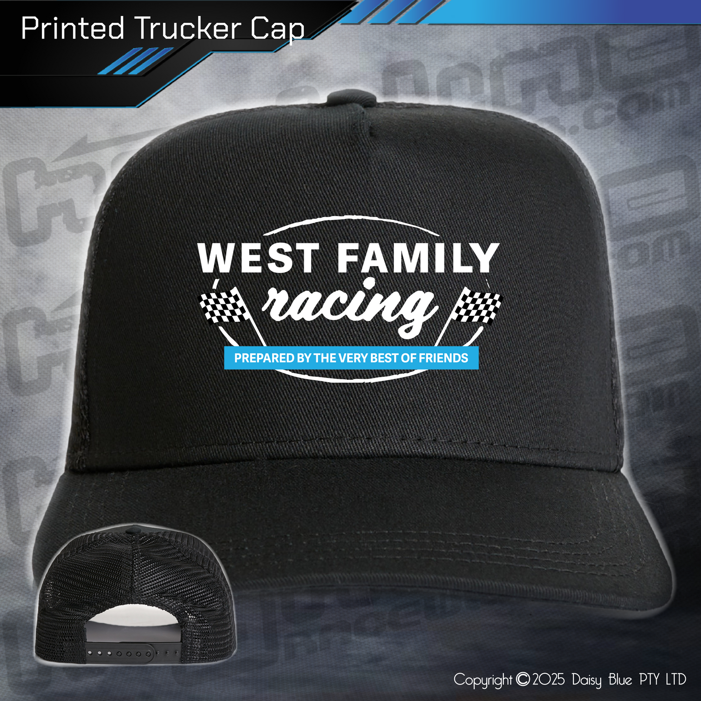 Printed Trucker Cap - Kevin West