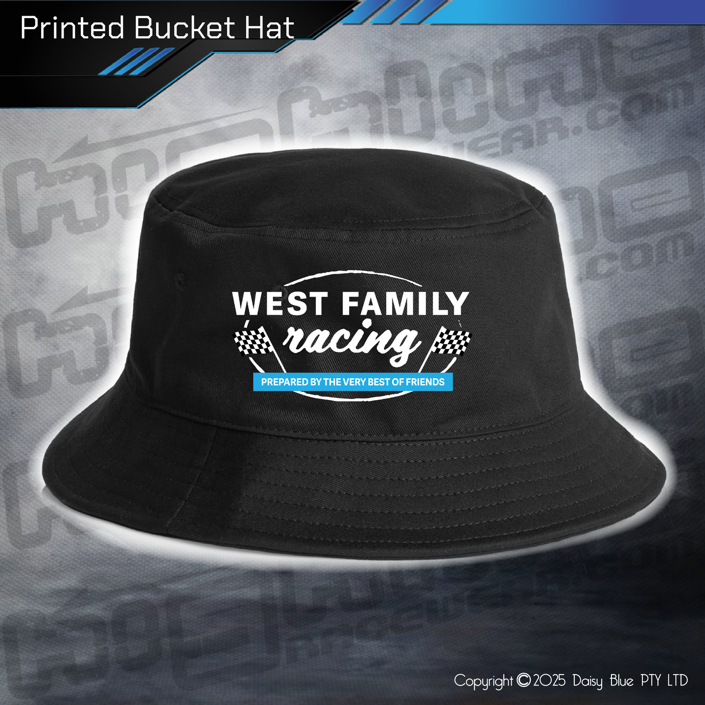 Printed Bucket Hat - Kevin West