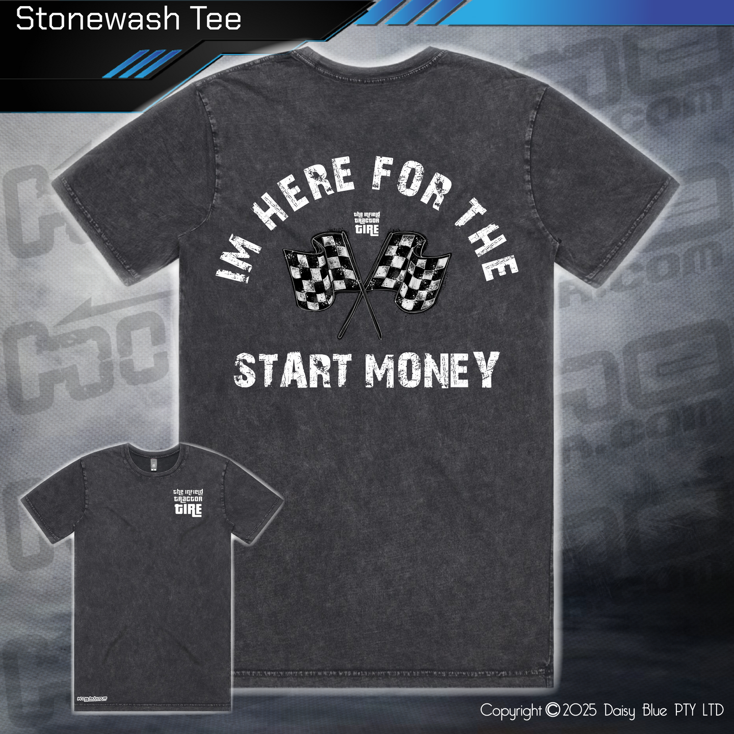 Stonewash Tee - Infield START MONEY