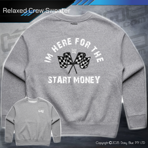 Relaxed Crew Sweater - Infield START MONEY
