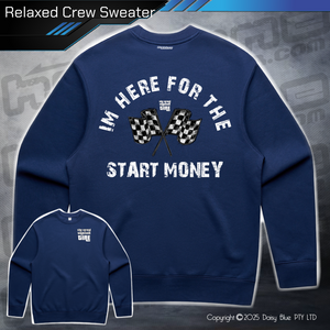 Relaxed Crew Sweater - Infield START MONEY