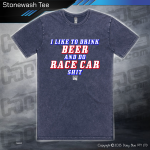 Stonewash Tee - Infield RACE CAR SH*T