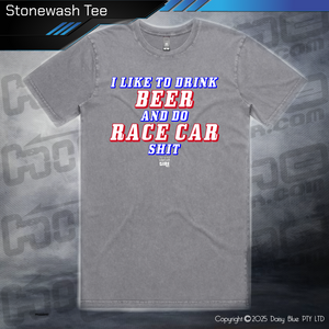 Stonewash Tee - Infield RACE CAR SH*T