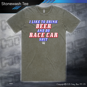Stonewash Tee - Infield RACE CAR SH*T