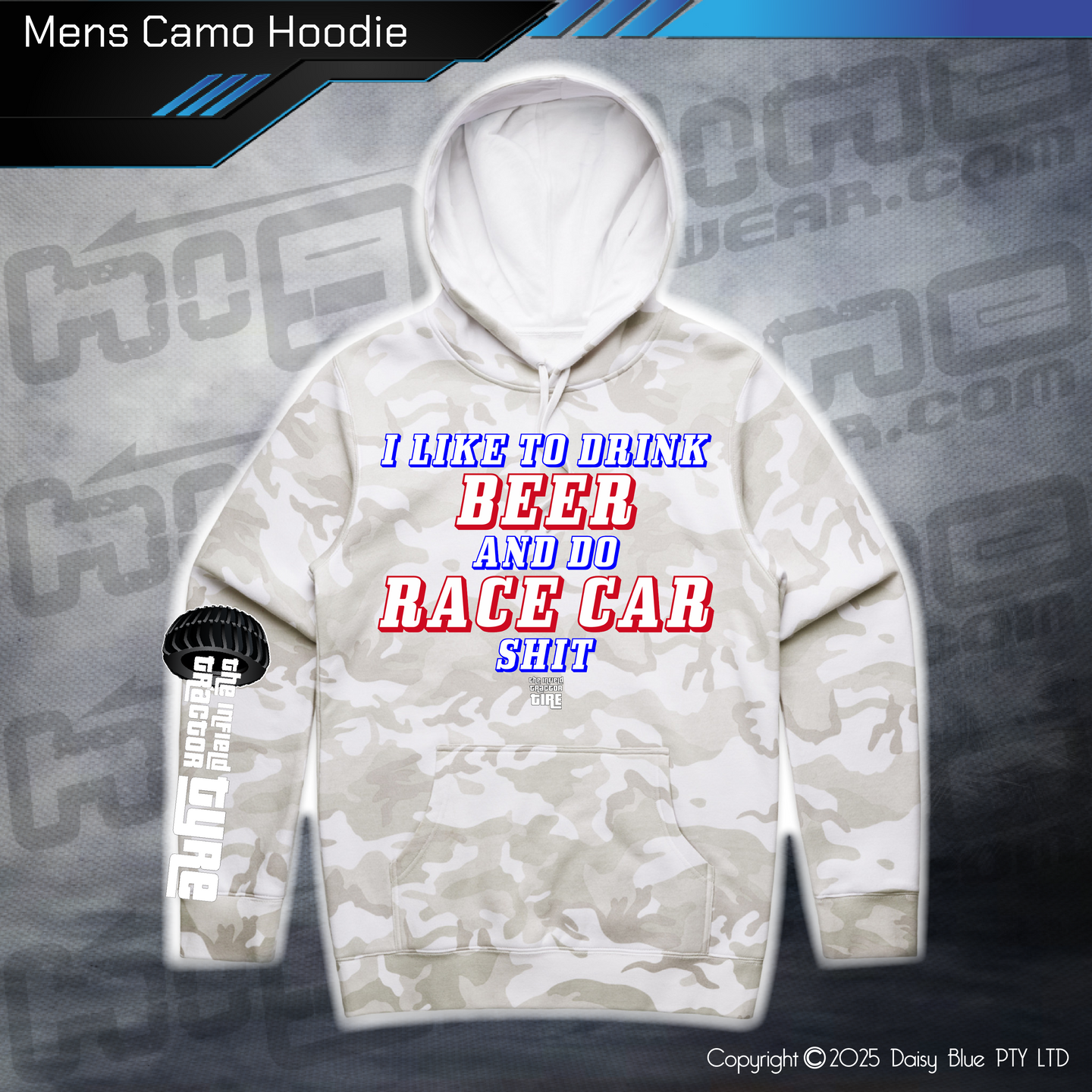 Camo Hoodie - Infield RACE CAR SH*T