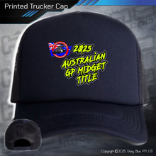 Load image into Gallery viewer, Printed Trucker Cap - GP Midget Australian Title 2025
