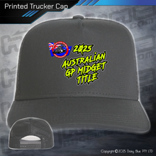 Load image into Gallery viewer, Printed Trucker Cap - GP Midget Australian Title 2025
