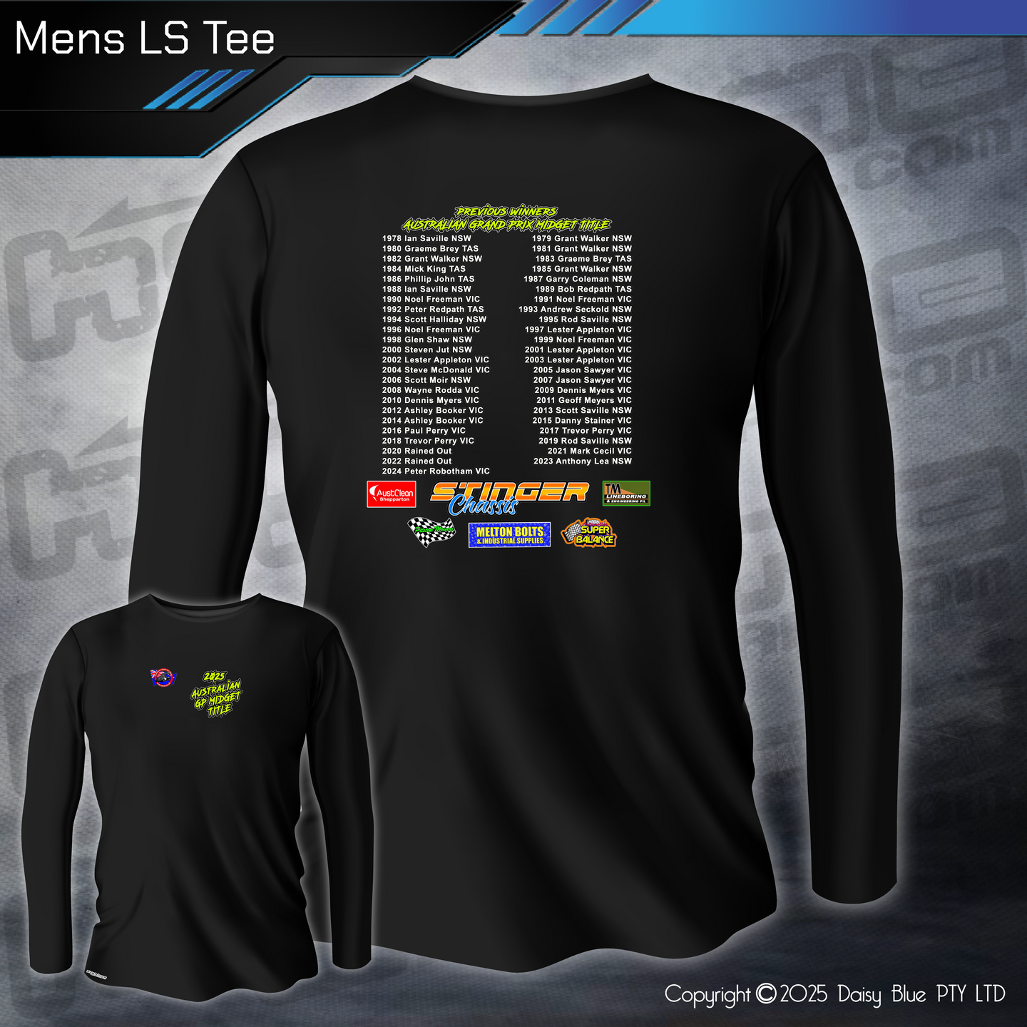Long Sleeve Tee - GP Midget Australian Title 2025