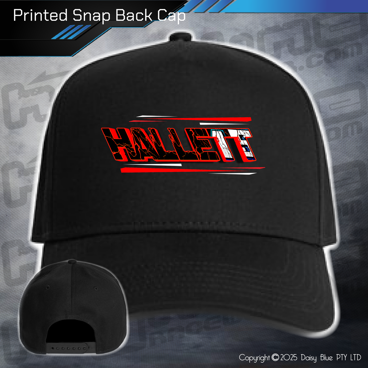 Printed Snap Back CAP - Dale Hallett