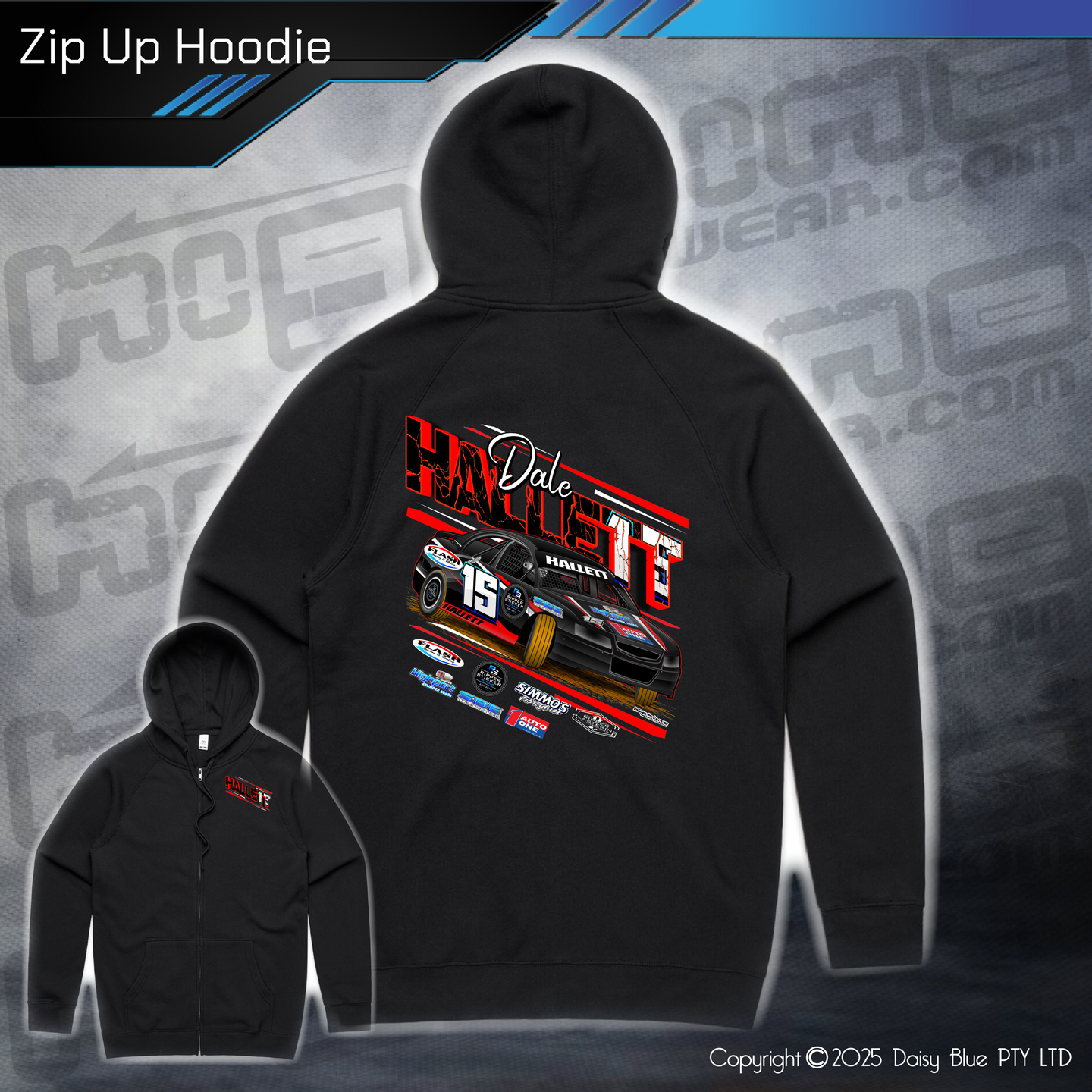Zip Up Hoodie - Dale Hallett