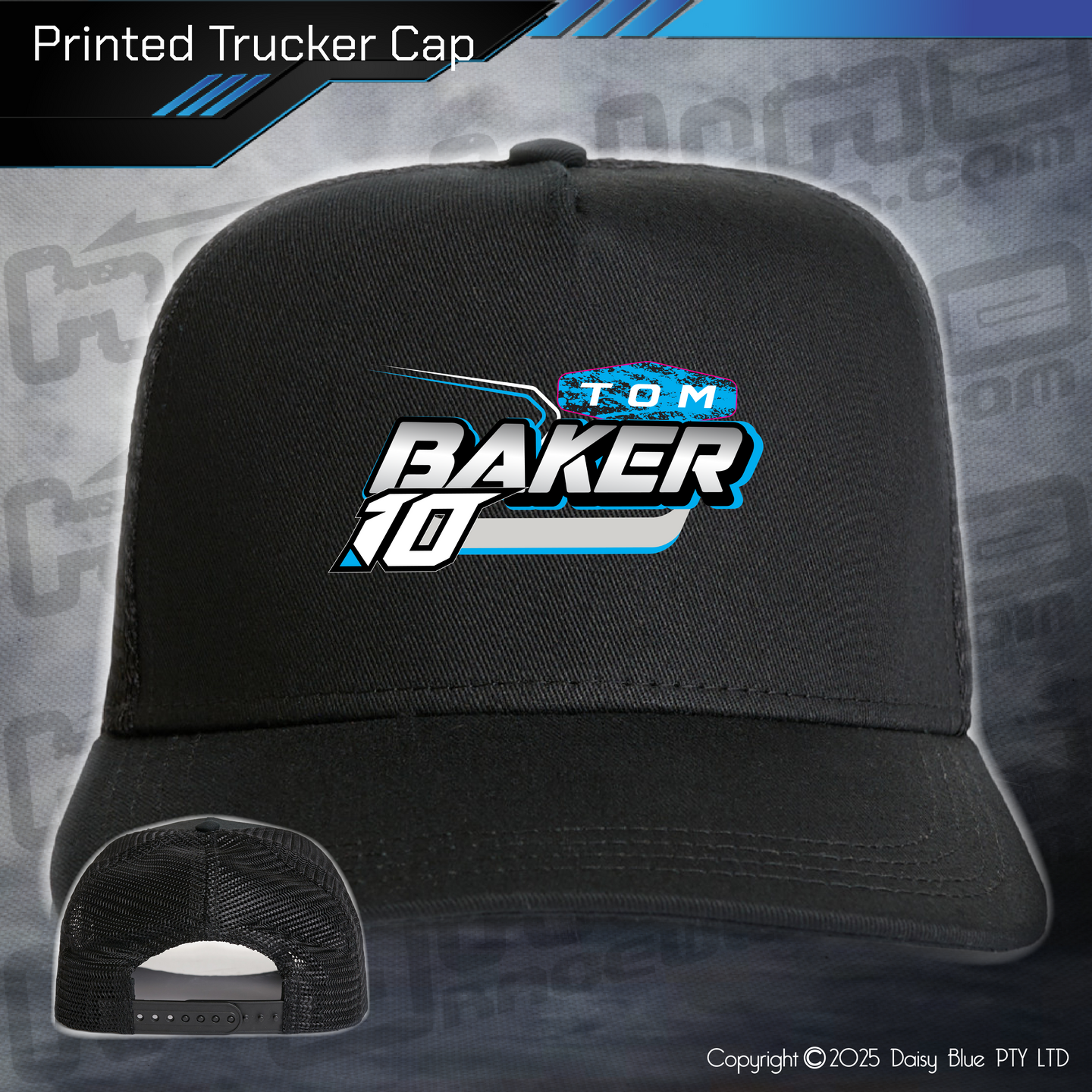 Printed Trucker Cap - Tom Baker