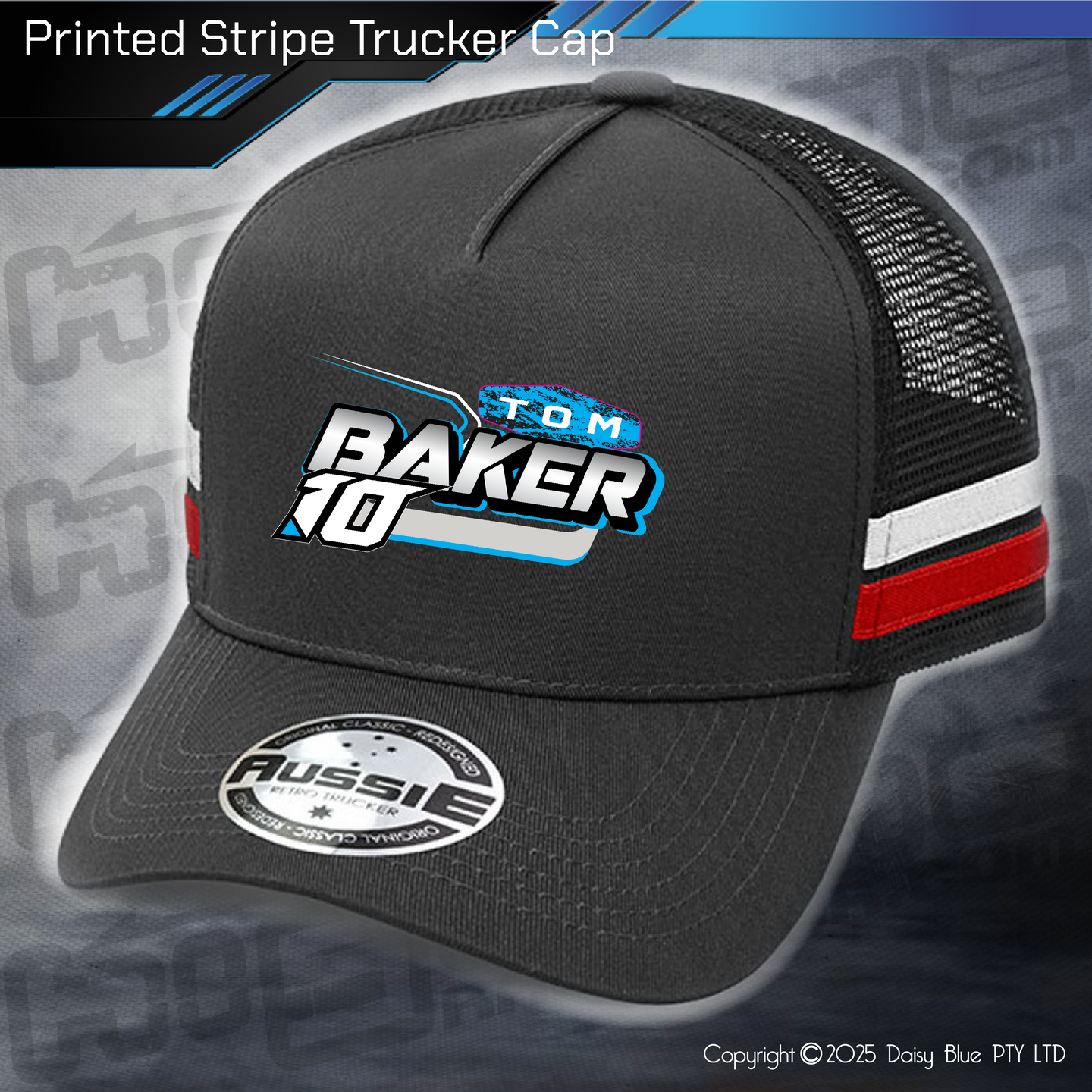 STRIPE Trucker Cap - Tom Baker