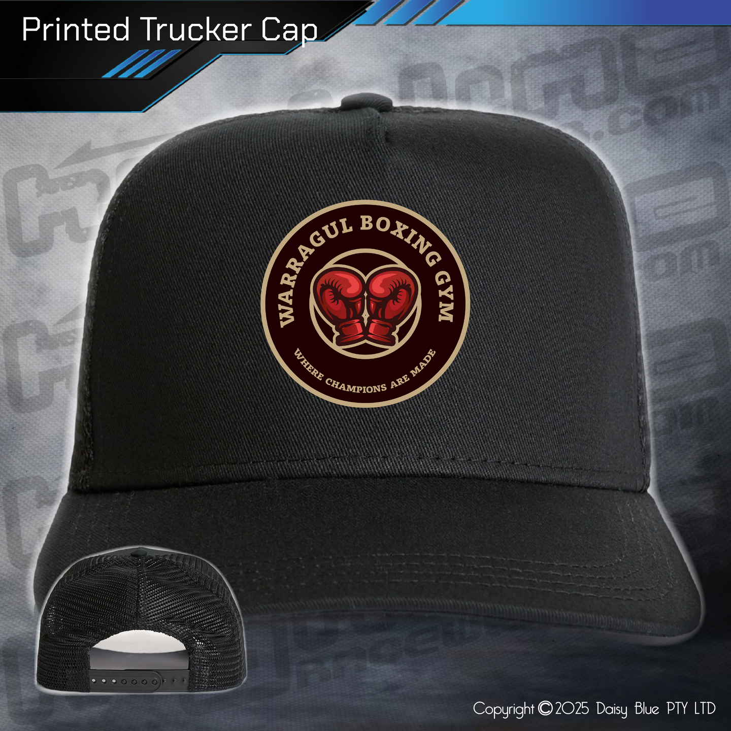 Printed Trucker Cap - Warragul Boxing Gym