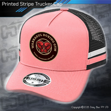 Load image into Gallery viewer, STRIPE Trucker Cap - Warragul Boxing Gym
