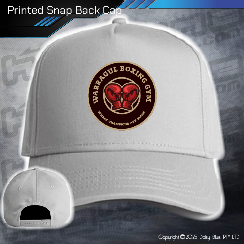 Printed Snap Back CAP - Warragul Boxing Gym