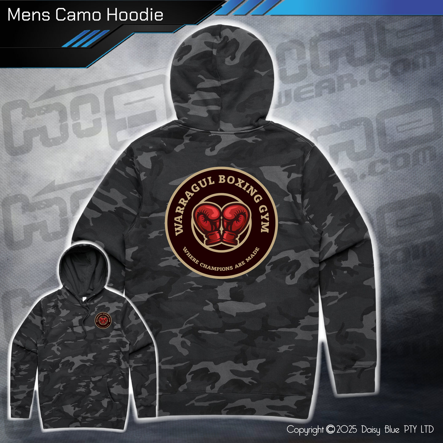 Camo Hoodie - Warragul Boxing Gym