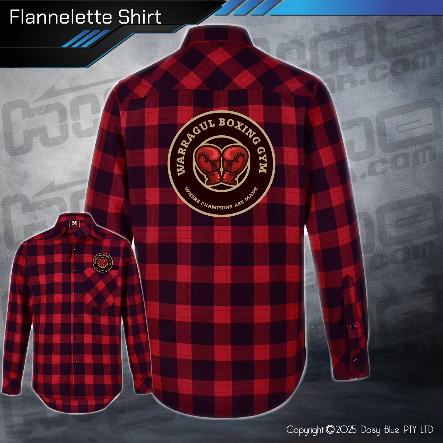 Flannelette Shirt - Warragul Boxing Gym