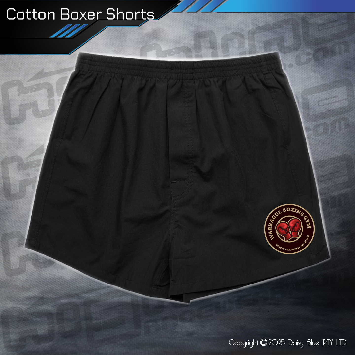 Mens Boxer Shorts - Warragul Boxing Gym