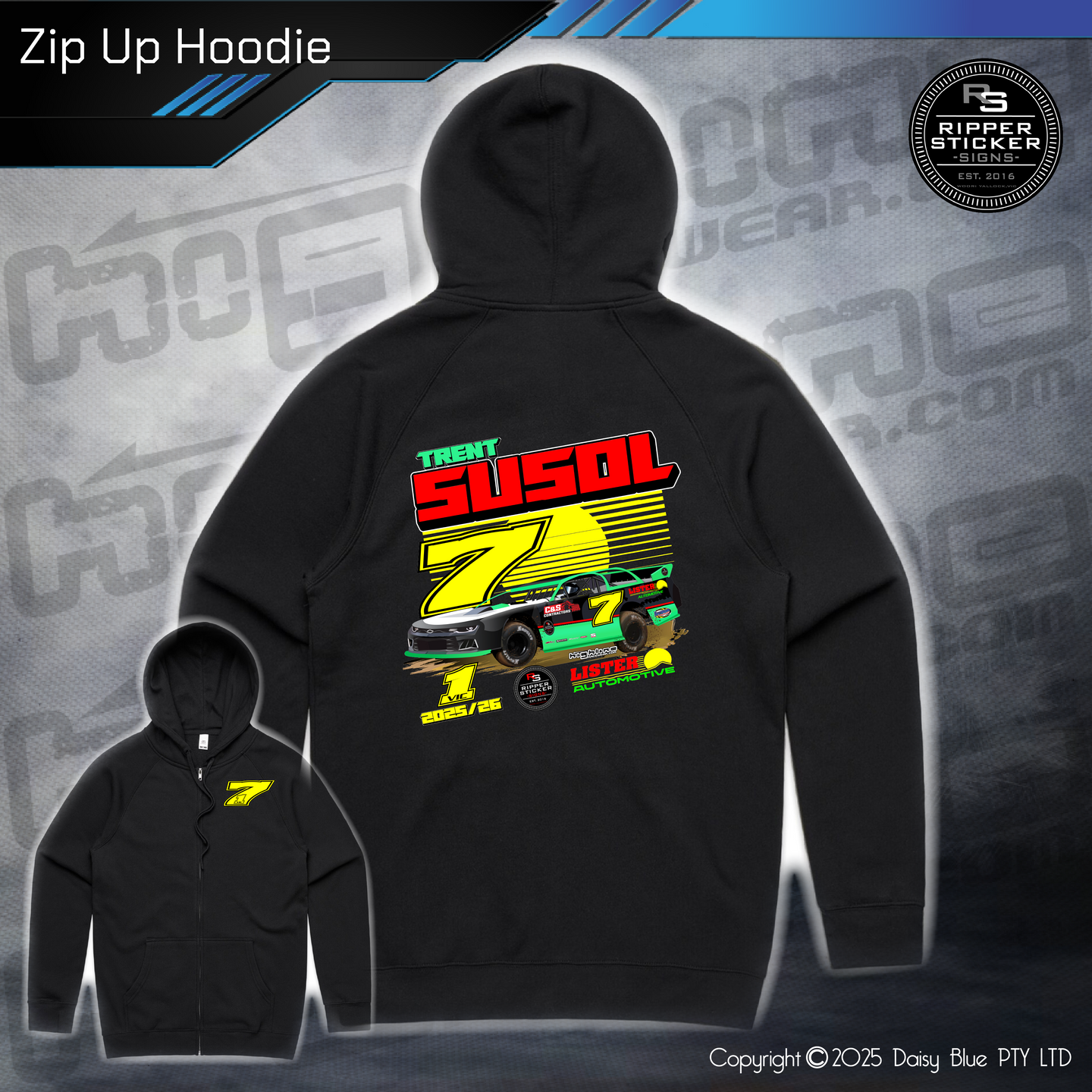Zip Up Hoodie - Trent Susol