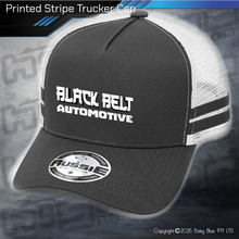 Load image into Gallery viewer, STRIPE Trucker Cap - Black Belt Automotive
