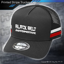 Load image into Gallery viewer, STRIPE Trucker Cap - Black Belt Automotive
