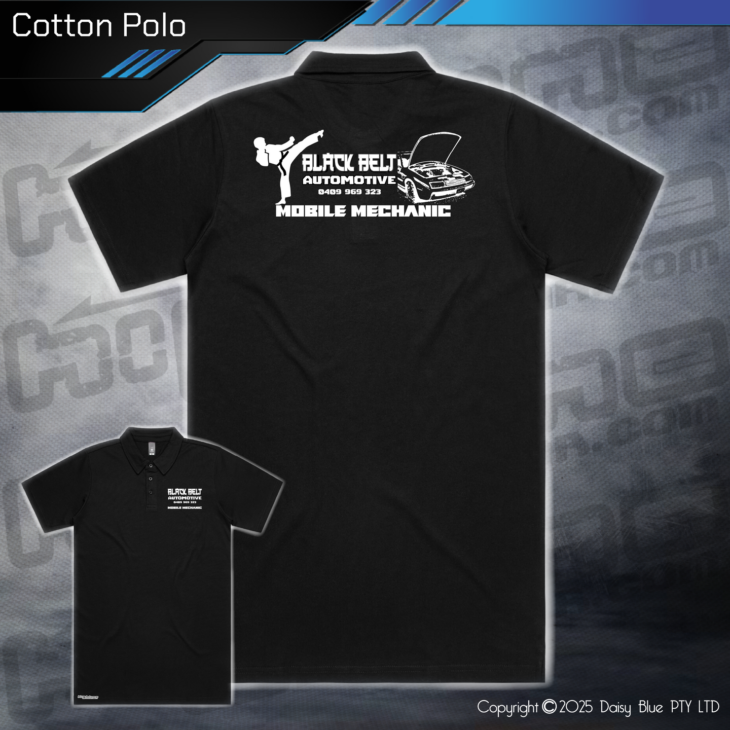 Cotton Polo - Black Belt Automotive