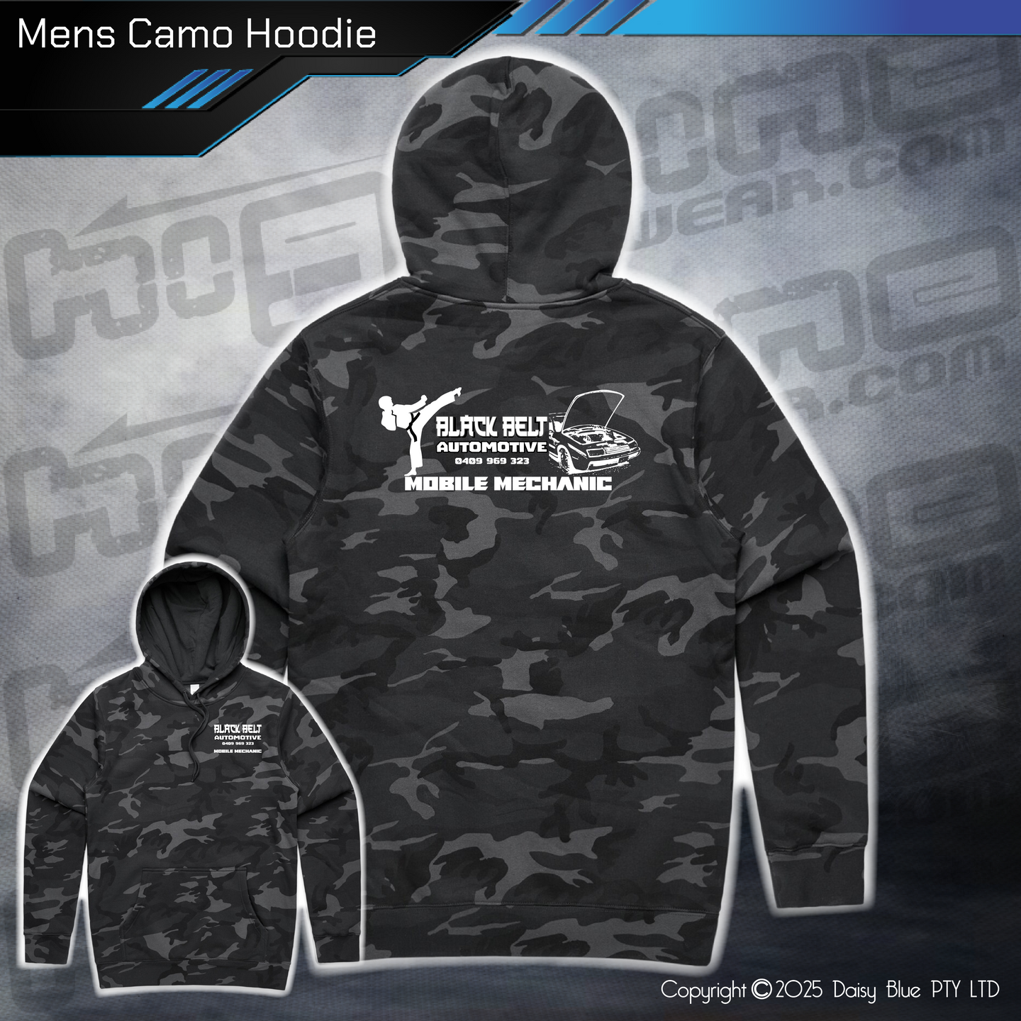 Camo Hoodie - Black Belt Automotive
