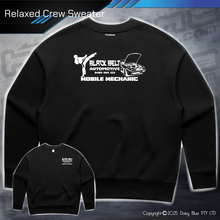 Load image into Gallery viewer, Relaxed Crew Sweater - Black Belt Automotive
