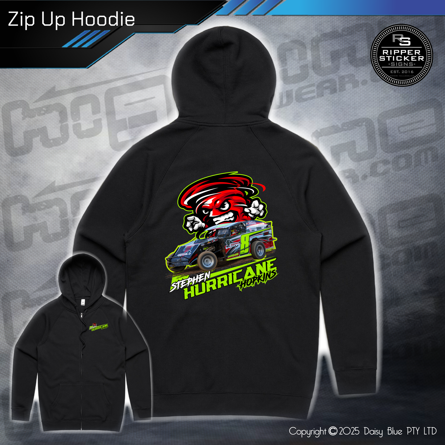 Zip Up Hoodie - Stephen 'Hurricane' Hopkins