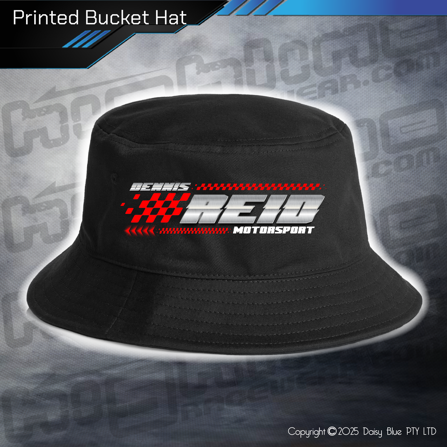 Printed Bucket Hat - Dennis Reid