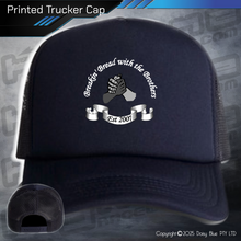 Load image into Gallery viewer, Printed Trucker Cap - Breakin' Bread with the Brothers
