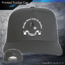 Load image into Gallery viewer, Printed Trucker Cap - Breakin' Bread with the Brothers

