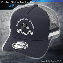 Load image into Gallery viewer, STRIPE Trucker Cap - Breakin' Bread with the Brothers

