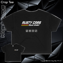 Load image into Gallery viewer, Ladies Crop Tee - Rusty Cars Down Under
