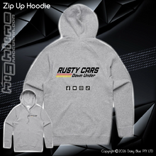 Load image into Gallery viewer, Zip Up Hoodie - Rusty Cars Down Under
