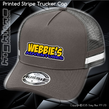 Load image into Gallery viewer, STRIPE Trucker Cap - Webbies Adventures
