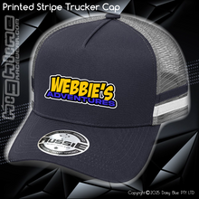 Load image into Gallery viewer, STRIPE Trucker Cap - Webbies Adventures
