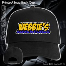 Load image into Gallery viewer, Printed Snap Back CAP - Webbies Adventures
