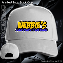 Load image into Gallery viewer, Printed Snap Back CAP - Webbies Adventures
