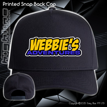 Load image into Gallery viewer, Printed Snap Back CAP - Webbies Adventures
