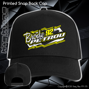Printed Snap Back CAP - Brodie Petrou